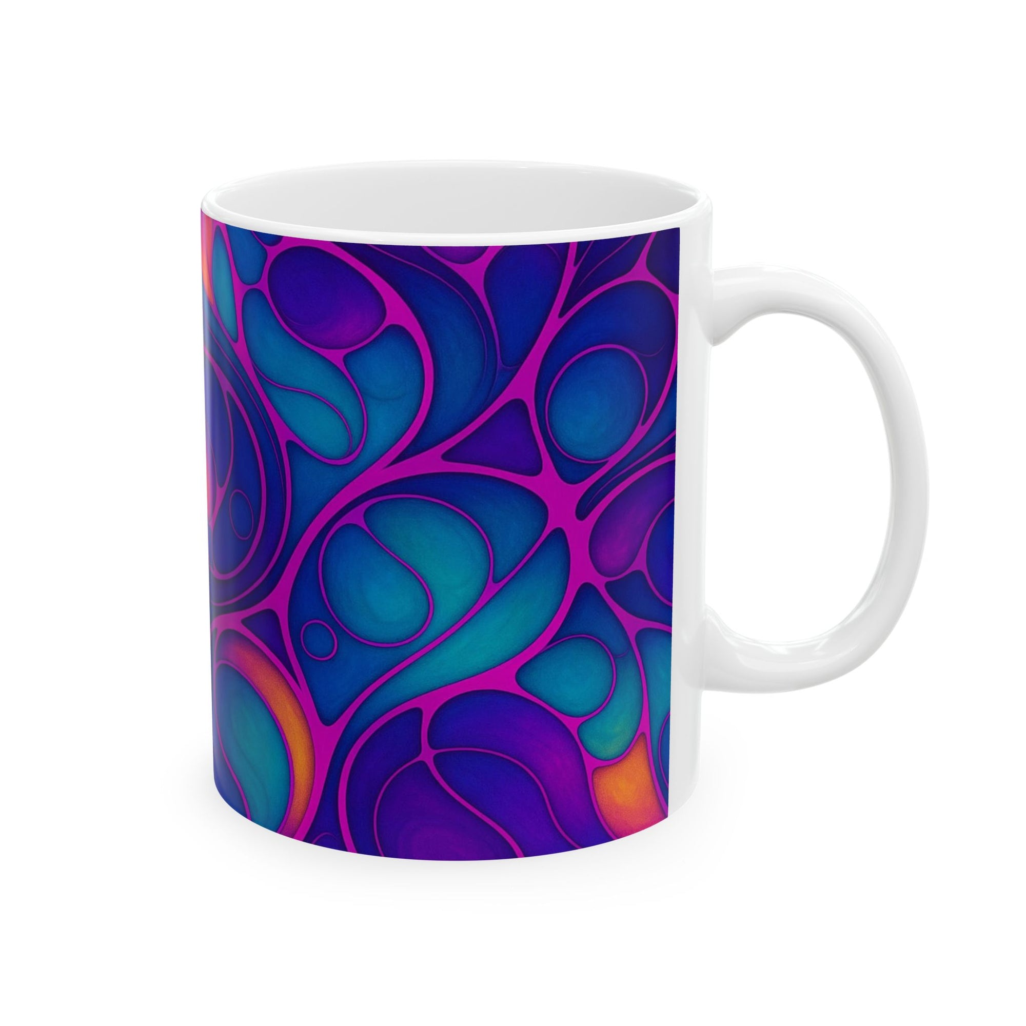 Fluid Art Mug | Ceramic Coffee Cup | Modern Artistic Drinkware
