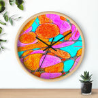 Modern Geometric Wall Clock | Colorful Pop Art Clock | Home Decor
