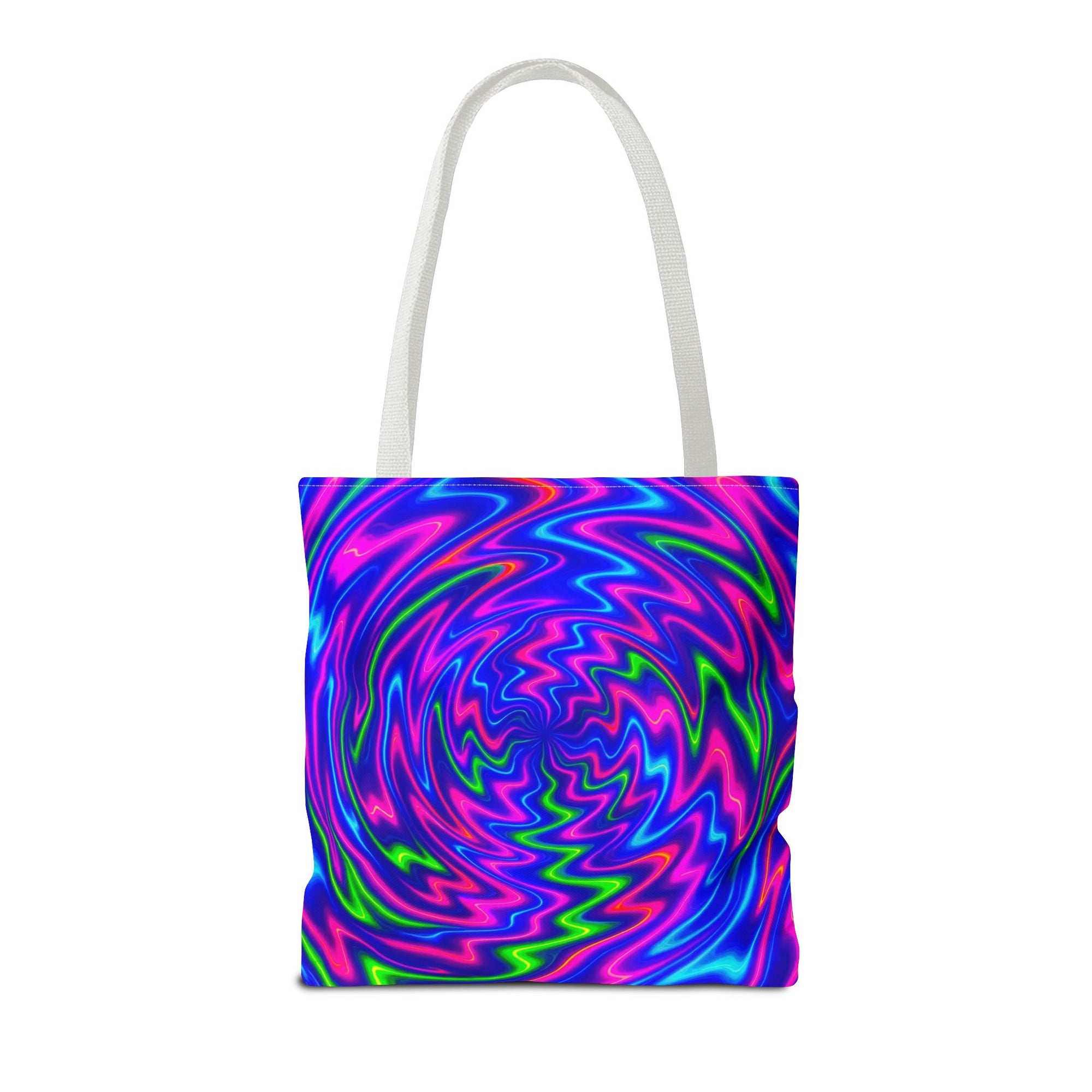 Vibrant Psychedelic Tote Bag, Boho Eco Shopping Bag, Colorful Gift Idea, Beach Bag, Art Bag, Festival Vibe