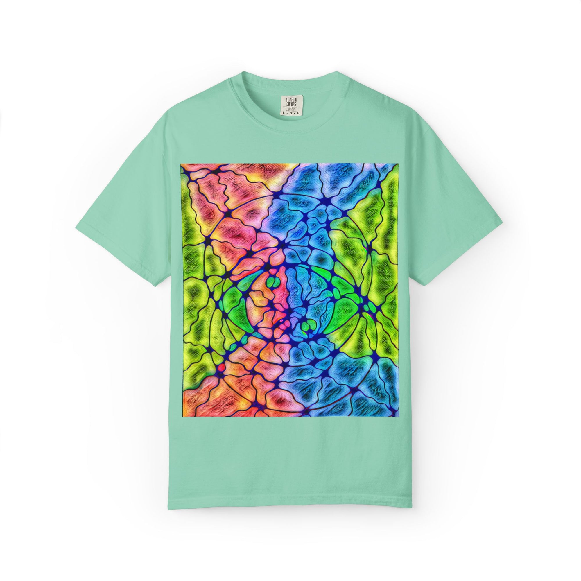 Neural Matrix Abstract Unisex Tee | Vibrant Tech Pattern Graphic Shirt | Multiple Colors