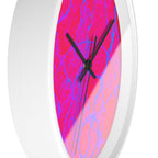 Hot Pink Wall Clock | Modern Silent Clock | Bold Home Decor