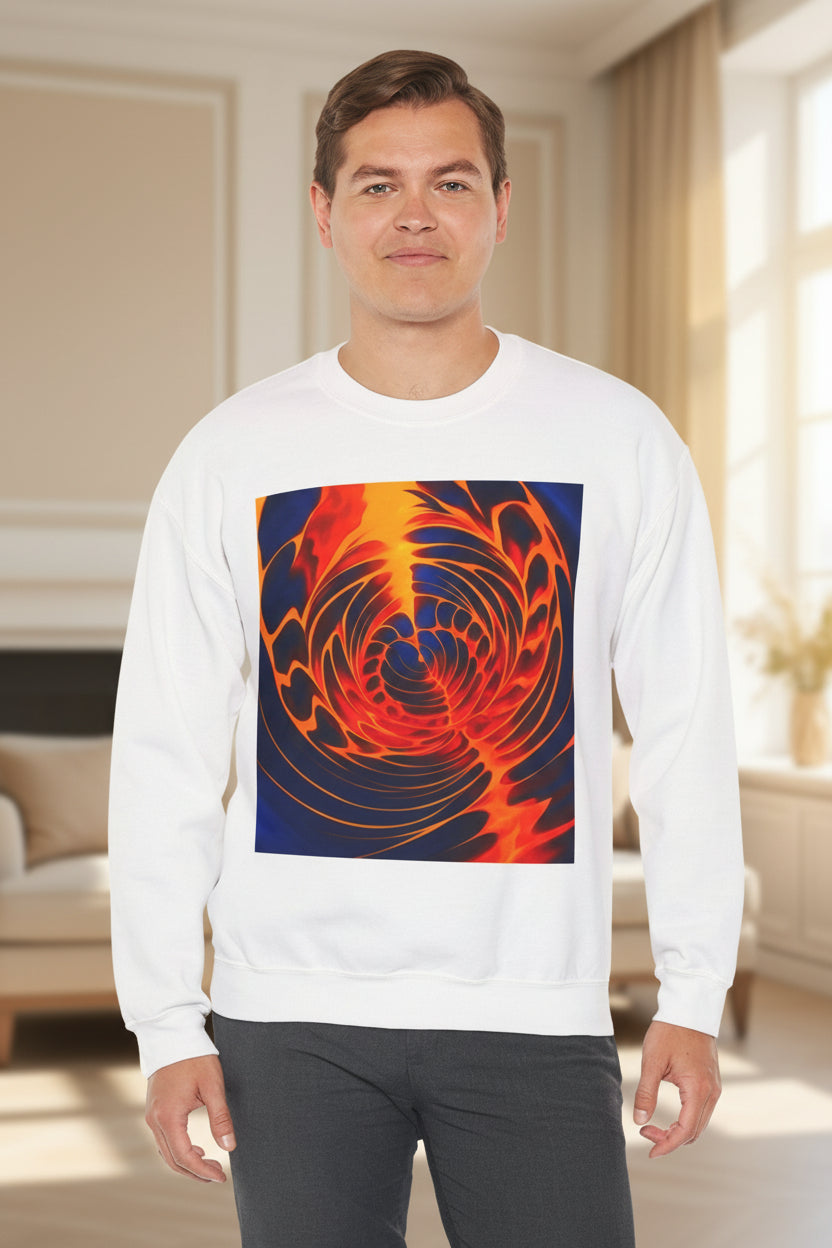 Colorful Swirl Sweatshirt | Unisex Graphic Crewneck