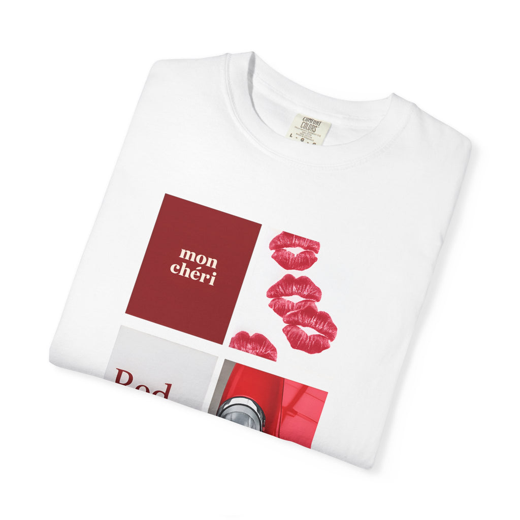 Cotton T-Shirt | Mon Chéri Aesthetic Kiss, Car Print