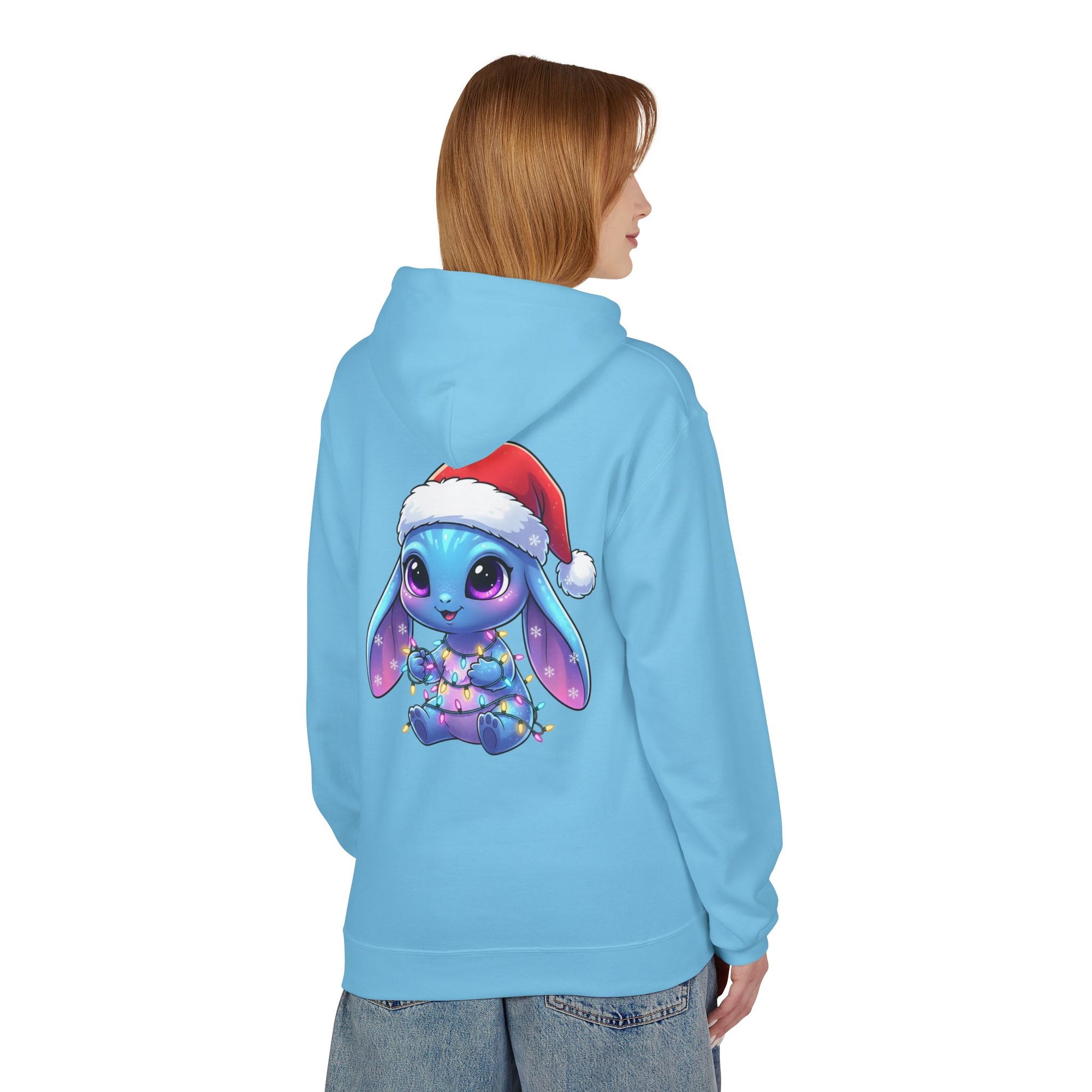 Cute Alien Christmas Hoodie | Blue Monster Holiday Sweatshirt | Fun Unique Gift