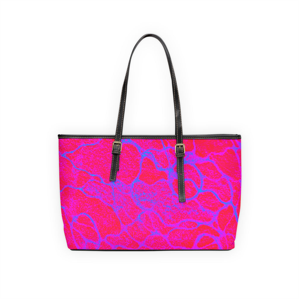 Hot Pink Abstract Tote Bag | Bold Statement Fashion Shopper
