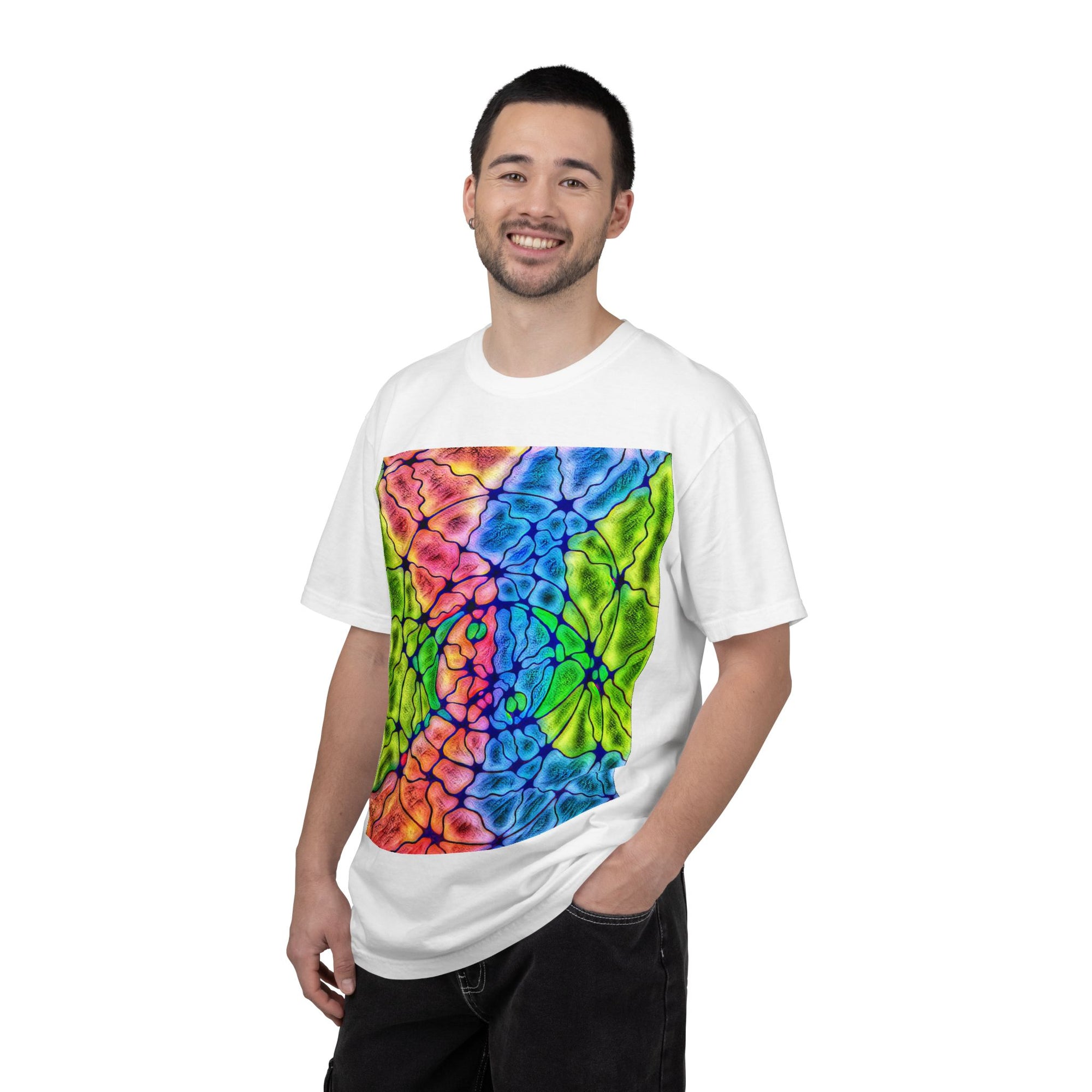 Neural Matrix Abstract Unisex Tee | Vibrant Tech Pattern Graphic Shirt | Multiple Colors
