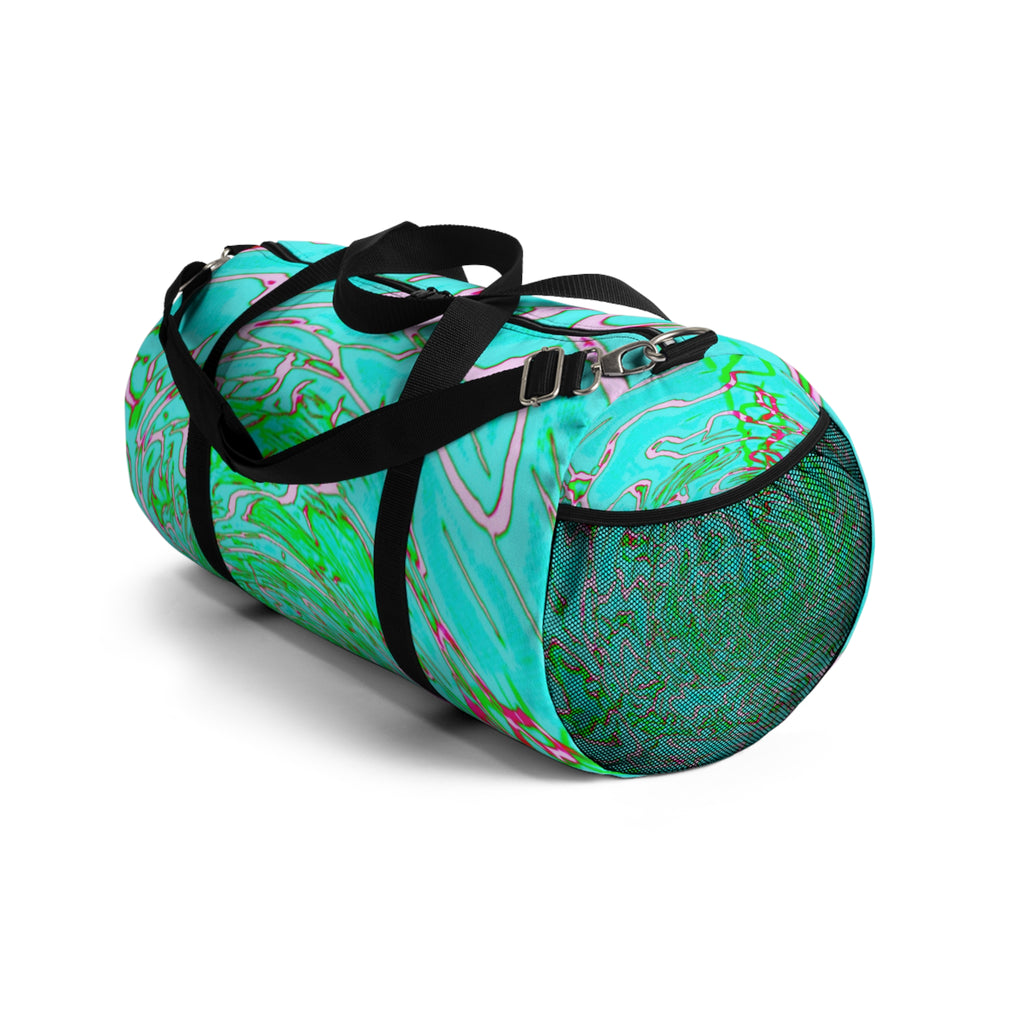 Green Swirl Duffel Bag | Minimal Gym & Travel Bag
