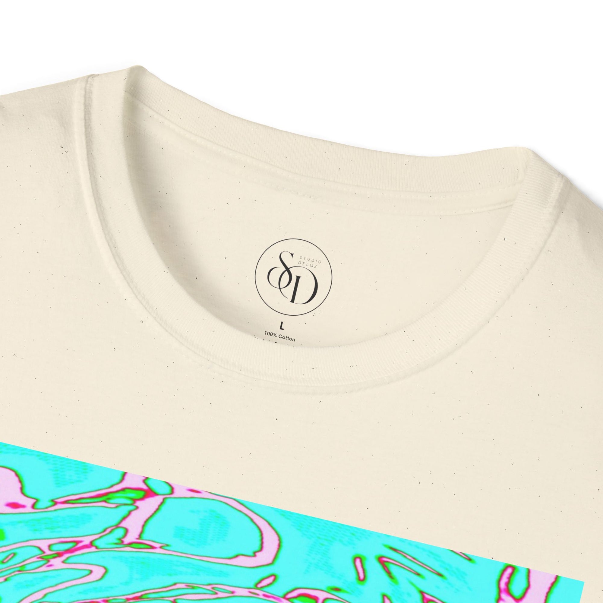 Green Abstract Neuro-Art T-Shirt | Soft Unisex Cotton Tee