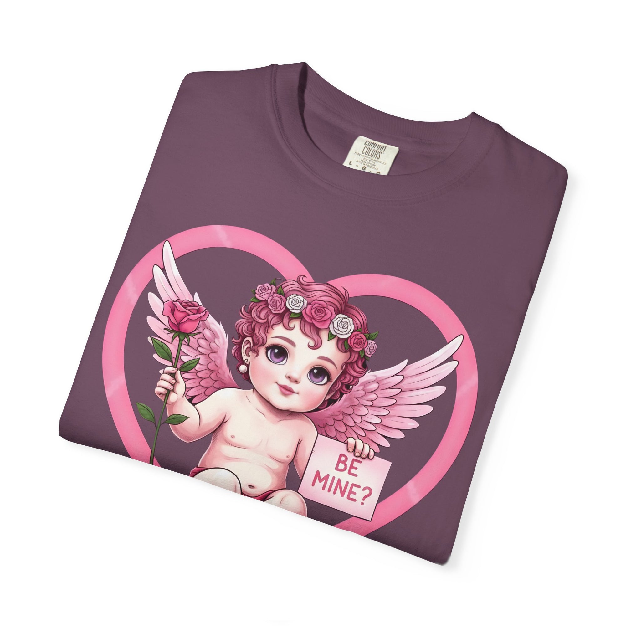 Cherub Graphic T-Shirt | Pink Cupid Heart Art Unisex Cotton Tee
