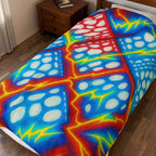 Colorful Plush Blanket | Cozy Velveteen Throw | Kids Room Decor