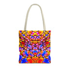 Colorful Abstract Tote Bag | Vibrant Art Shopper