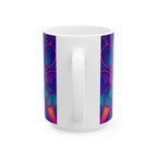 Fluid Art Mug | Ceramic Coffee Cup | Modern Artistic Drinkware