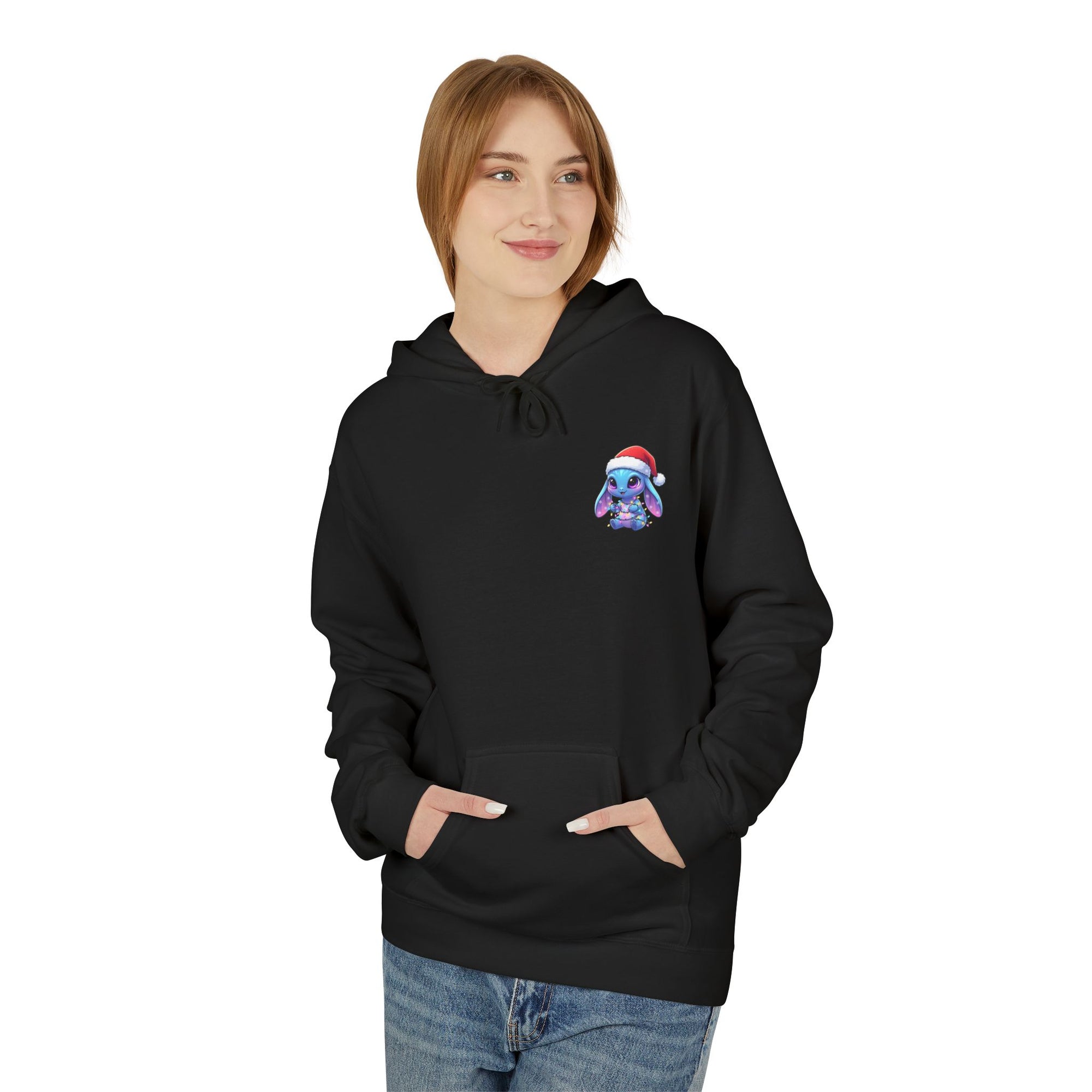 Cute Alien Christmas Hoodie | Blue Monster Holiday Sweatshirt