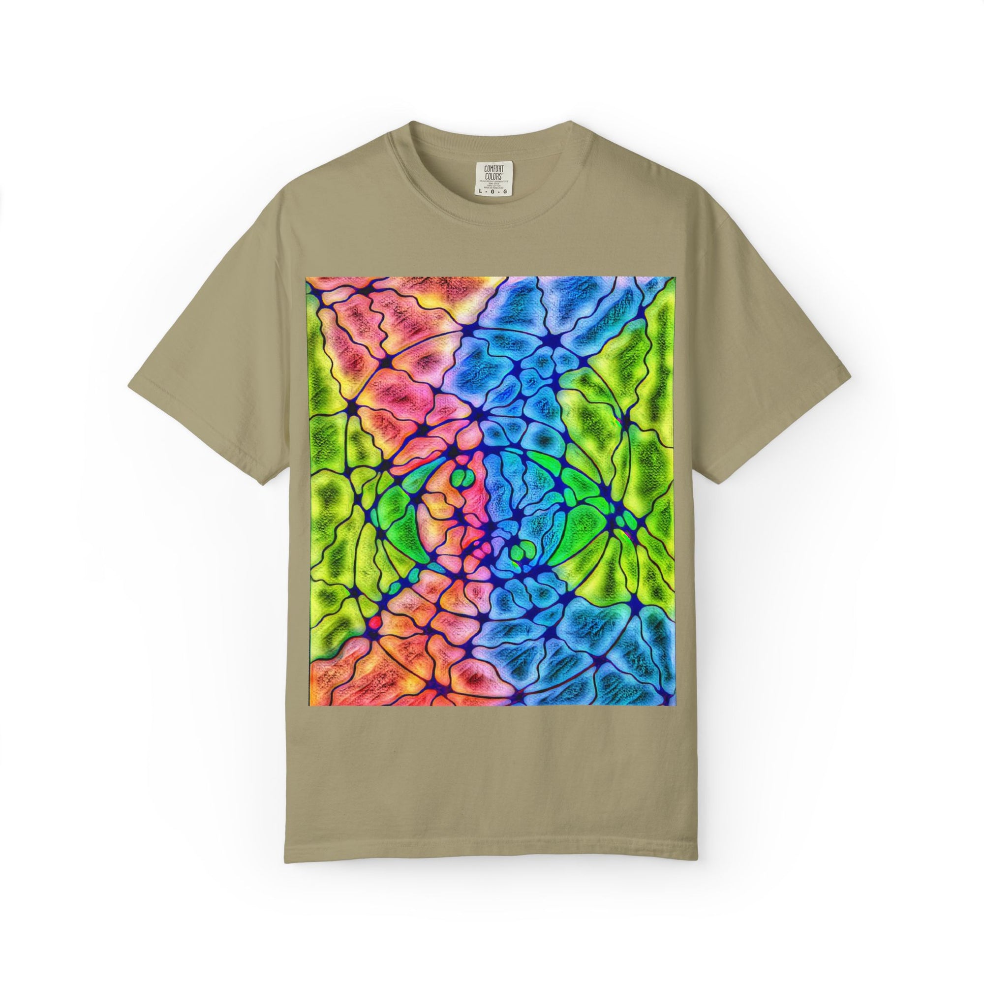 Neural Matrix Abstract Unisex Tee | Vibrant Tech Pattern Graphic Shirt | Multiple Colors