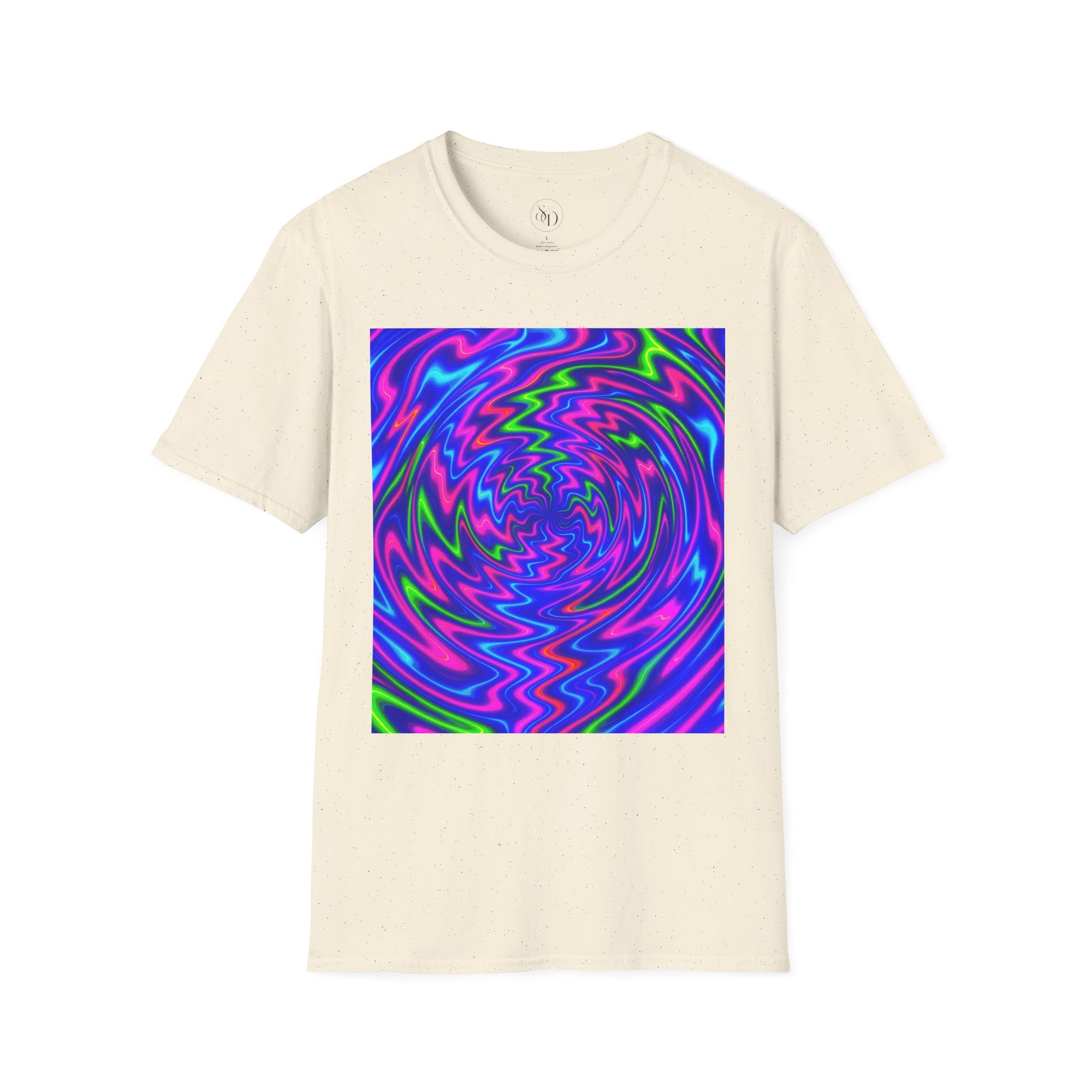 Psychedelic Swirl T-Shirt | Neon Trippy Vortex Tee