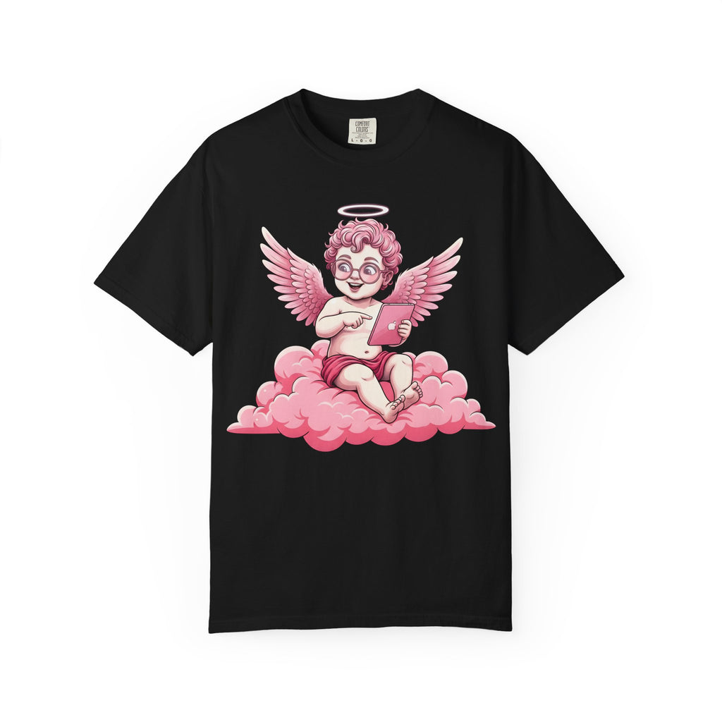 Pink Cherub Graphic T-Shirt | Vintage Cupid Art, Unisex Cotton Tee