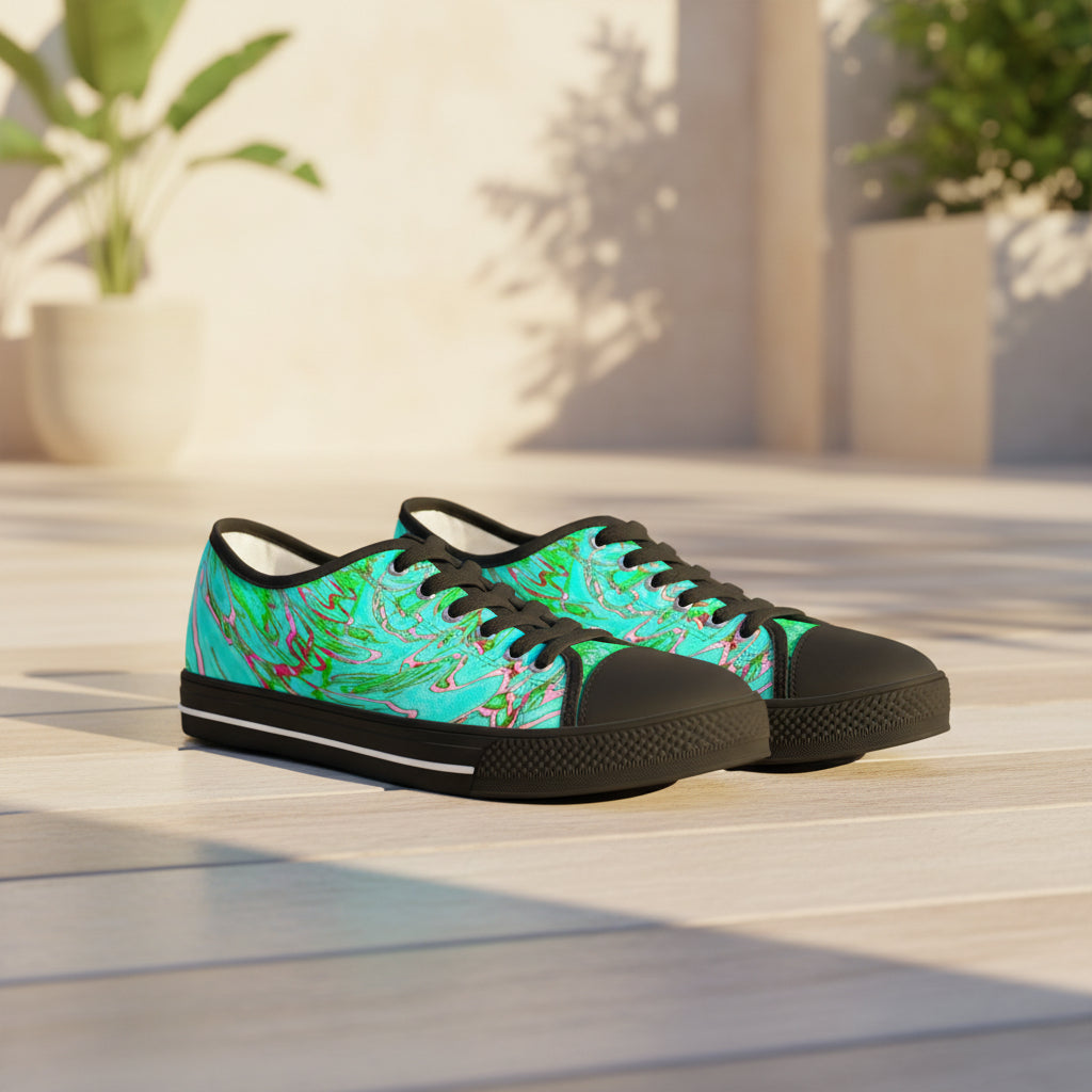 Vibrant Low Top Sneakers | Colorful Women's Casual Shoes