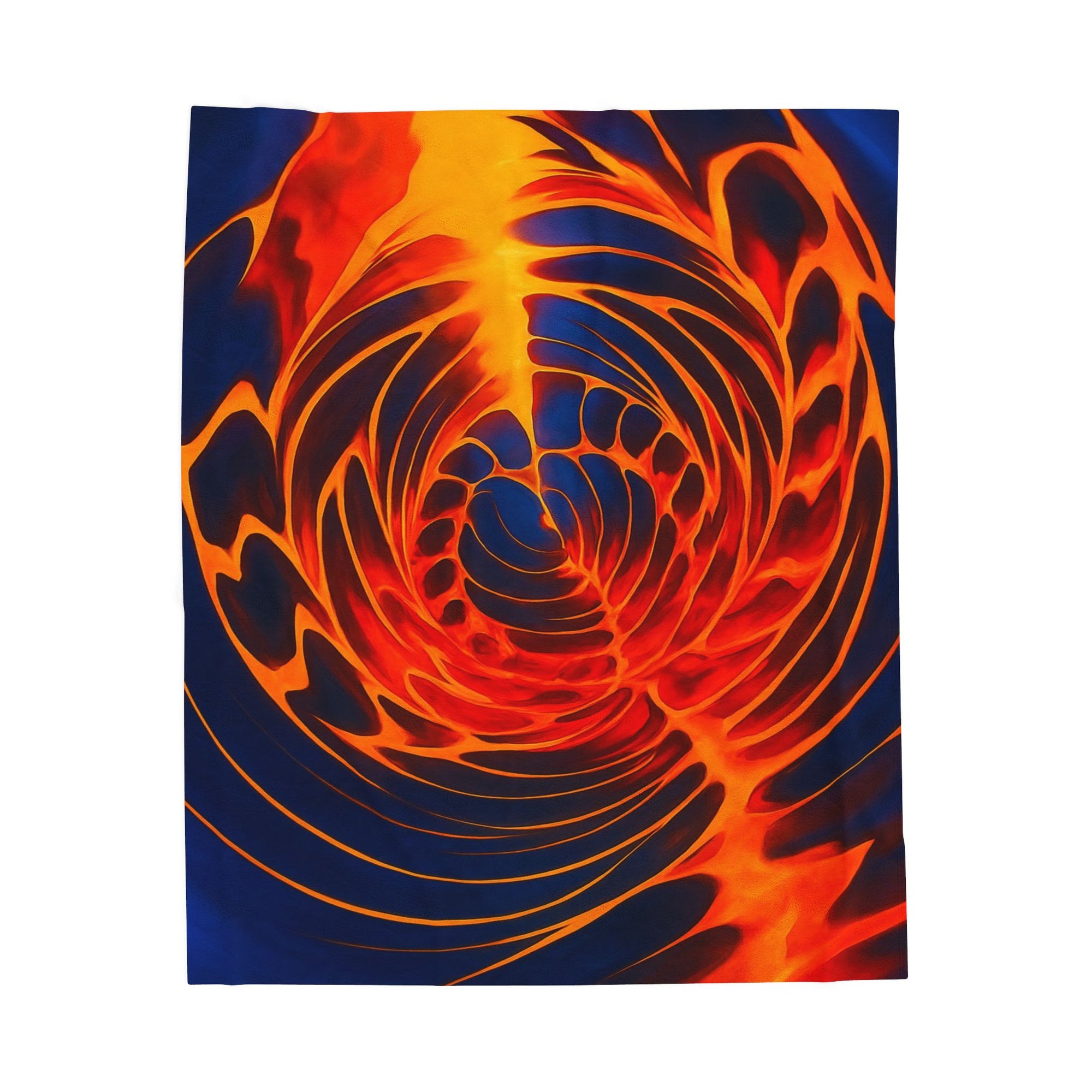 Abstract Spiral Plush Blanket Cozy Velveteen Throw Warm Soft Bedding Gift for Home Decor Living Room or Bedroom Blanket