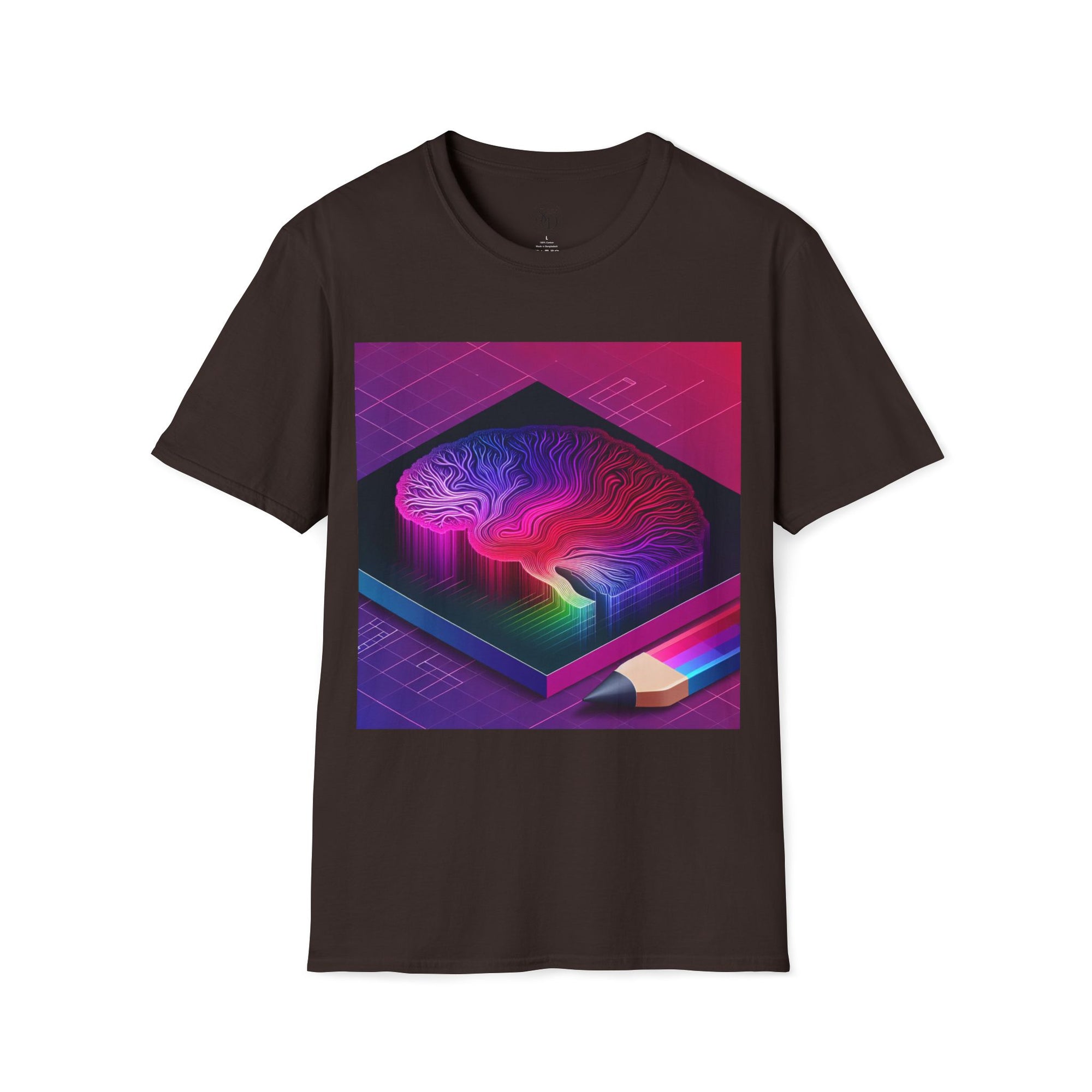 Abstract Neon Art Unisex T-Shirt | Vibrant Print on Demand Tee | Colorful Graphic Top | Modern Streetwear Shirt for Men & Women