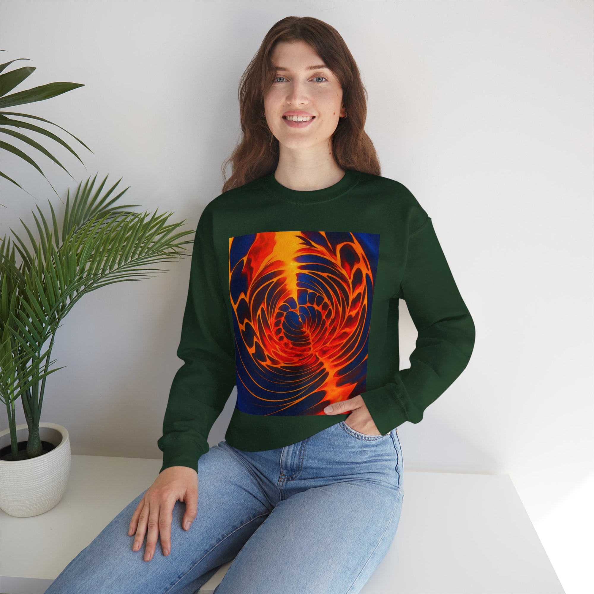 Colorful Swirl Sweatshirt | Unisex Graphic Crewneck