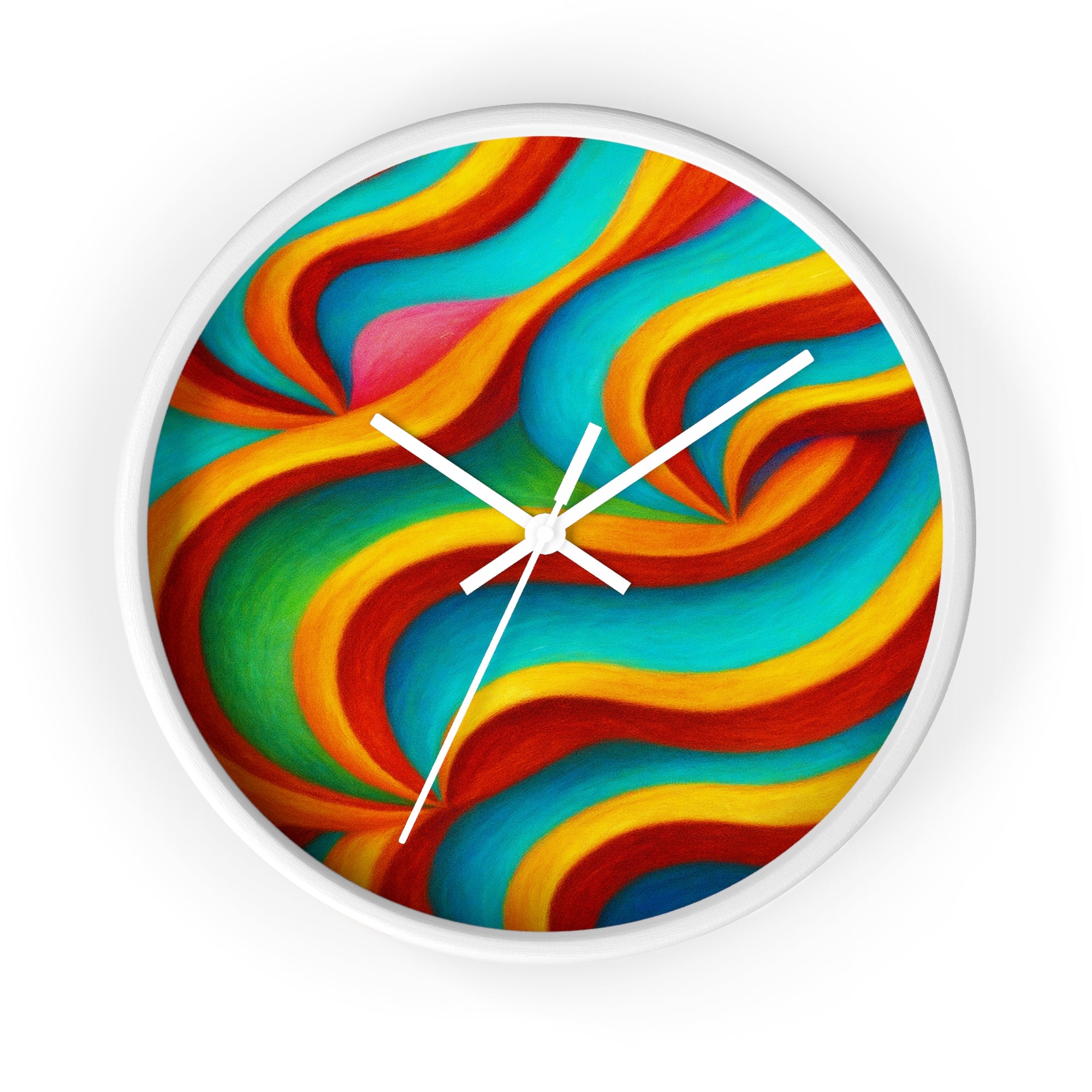 Colorful Wall Clock | Modern Rainbow Clock | Silent Home Decor