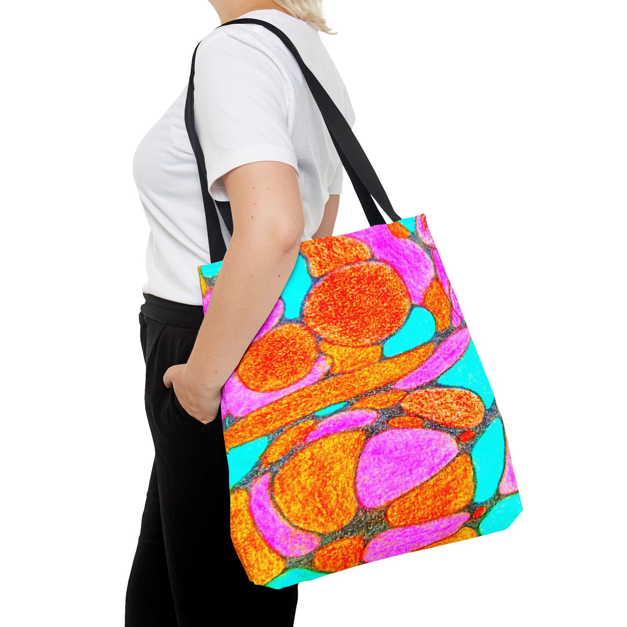 Vibrant Abstract Tote Bag - Art-Inspired, Shopping, Travel, Colorful Statement Accessory | Eco-Friendly Gift for Creative Souls