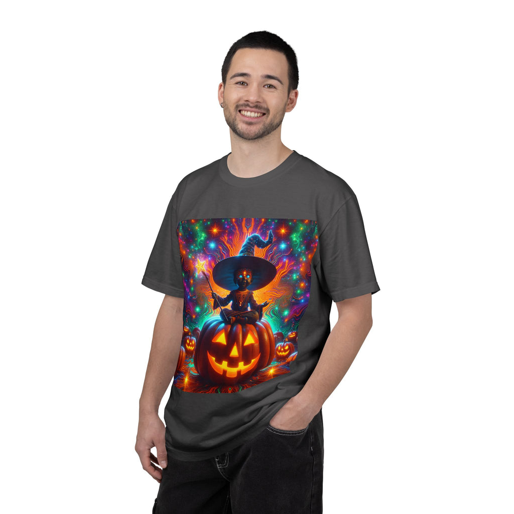 Vibrant Halloween Witch T-shirt, Unisex Casual Tee for Fall, Trick or Treat Gift, Spooky Party Wear, Witchy Style Clothing