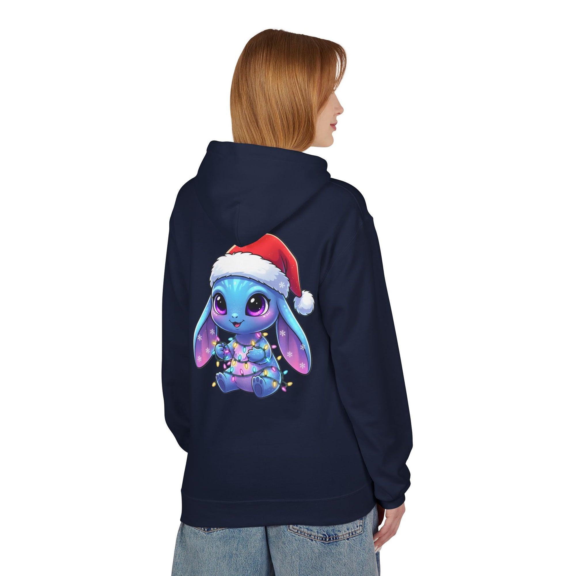 Cute Alien Christmas Hoodie | Blue Monster Holiday Sweatshirt | Fun Unique Gift