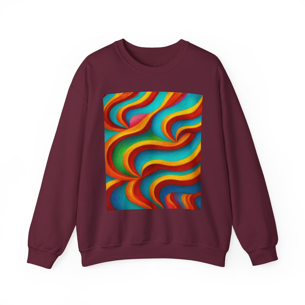 Colorful Swirl Sweatshirt | Cozy Unisex Crewneck