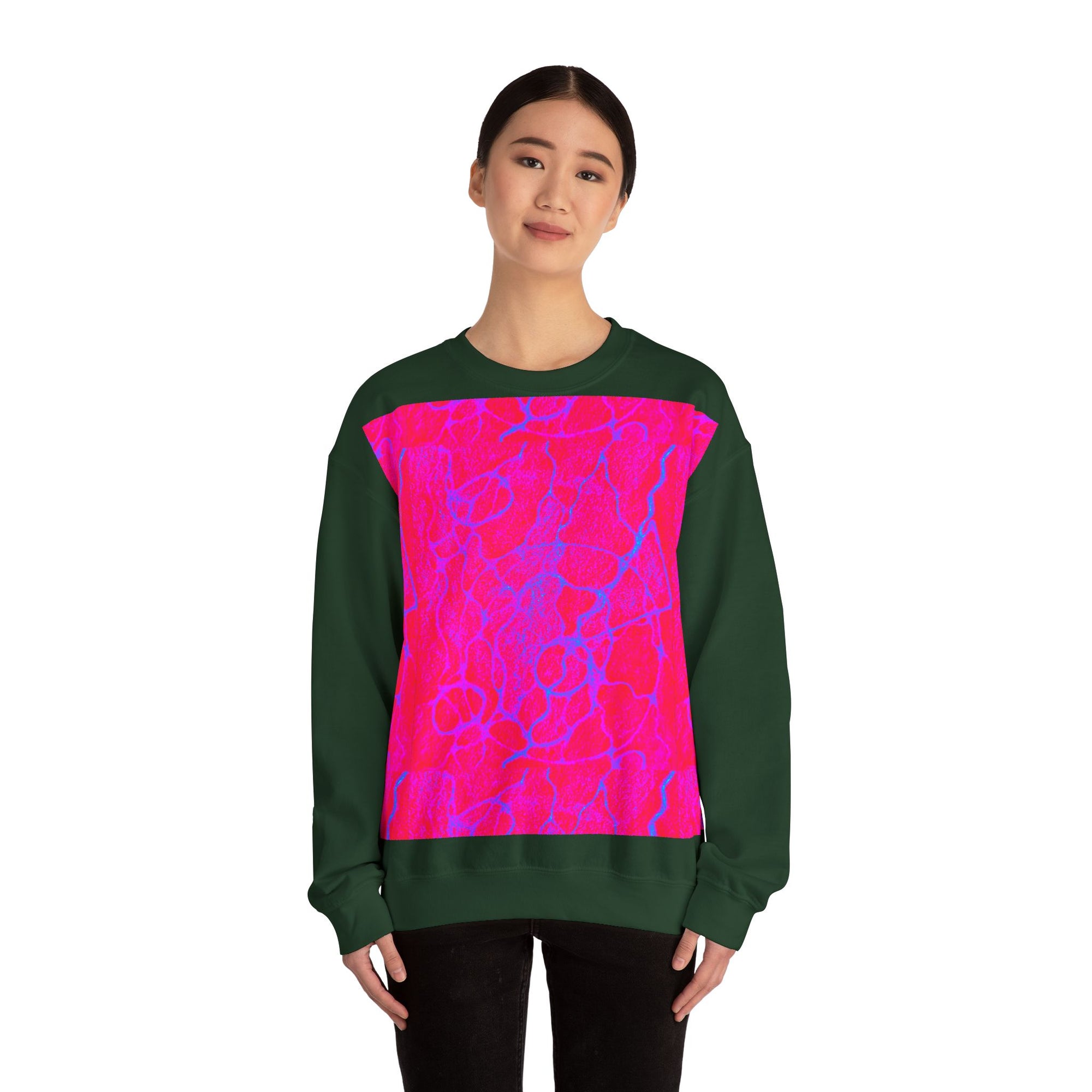 Vibrant Abstract Crewneck Sweatshirt | Cozy Unisex Pullover