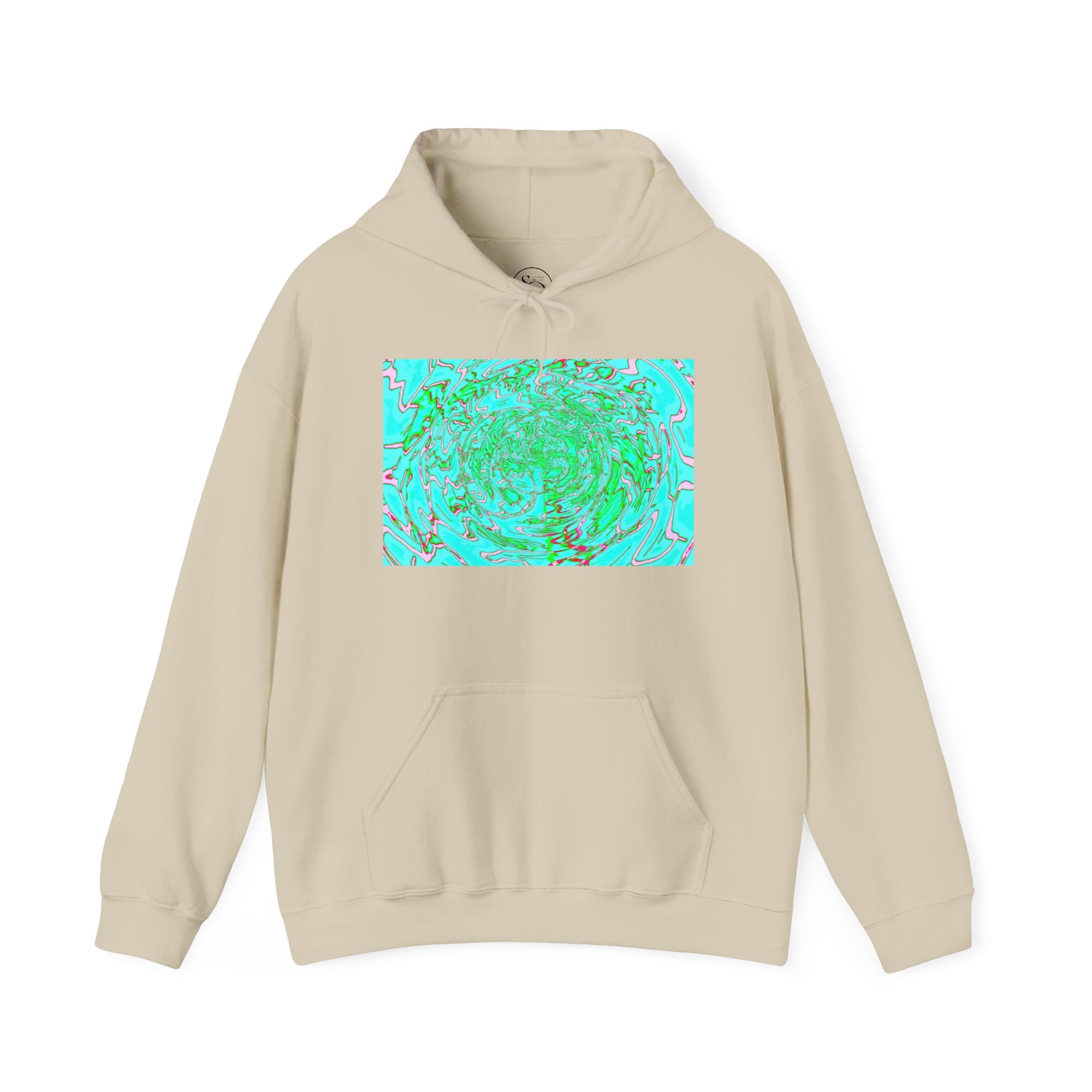 Tranquil Swirl Unisex Hoodie | Mindful Artistic Sweatshirt