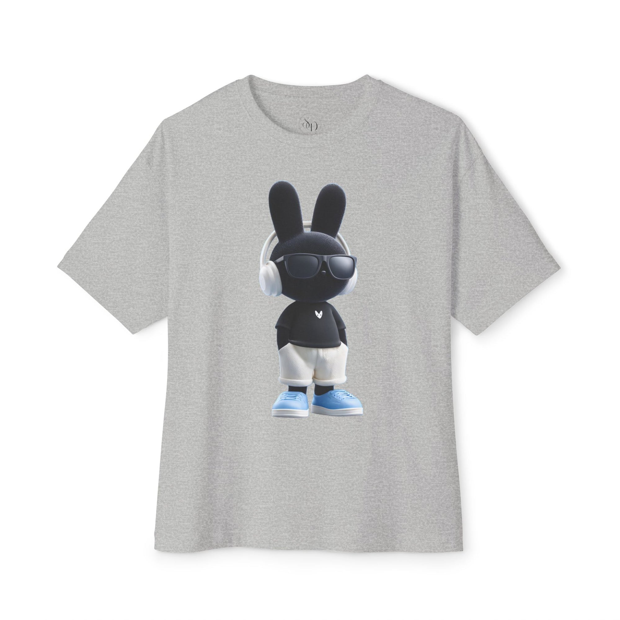 Oversized | Cool Bunny DJ tee | Graphic T-Shirt featuring Bunny with Headphones