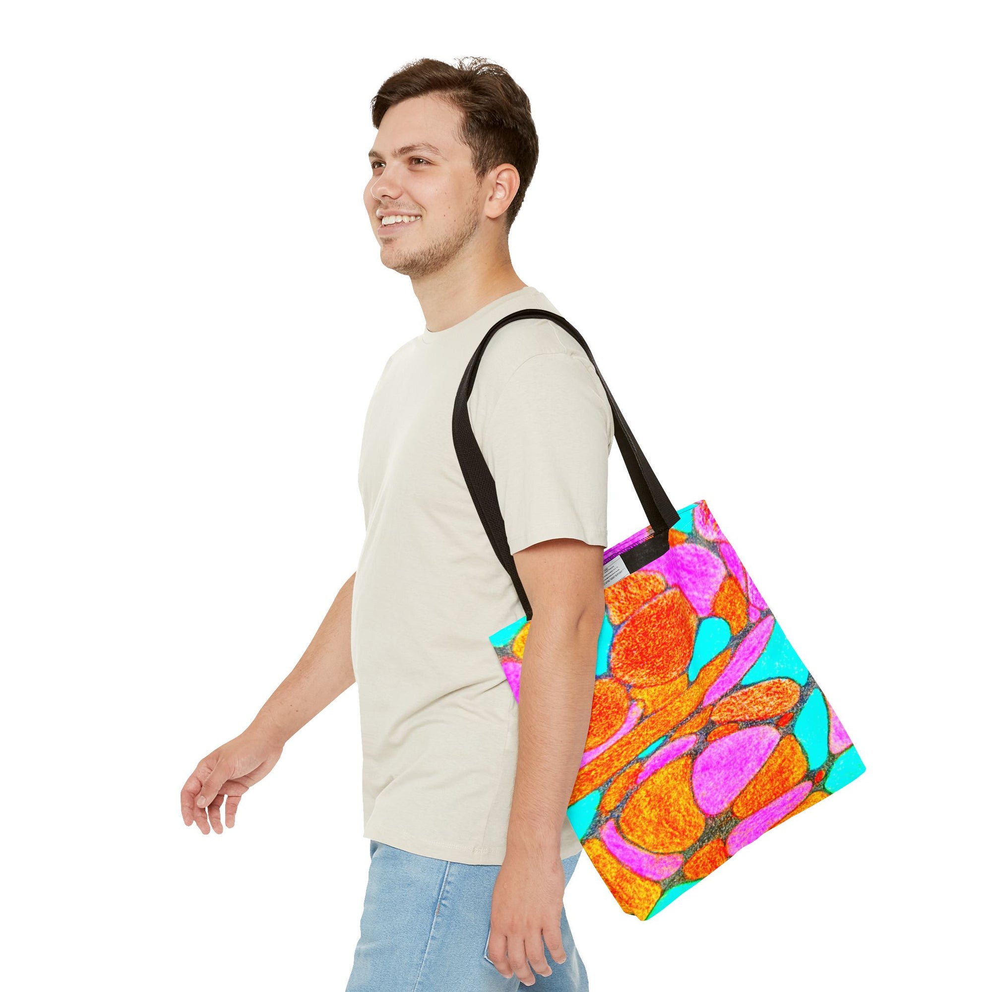 Vibrant Abstract Tote Bag - Art-Inspired, Shopping, Travel, Colorful Statement Accessory | Eco-Friendly Gift for Creative Souls