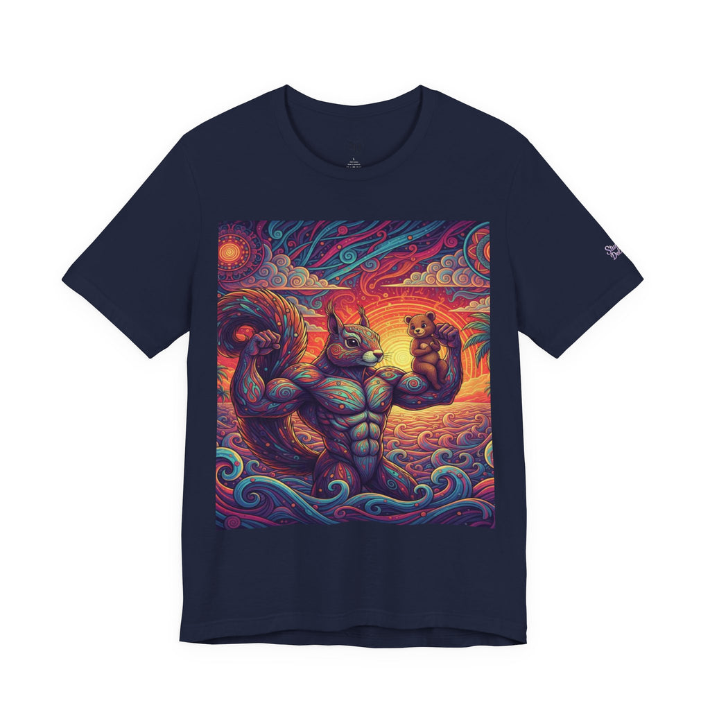 Muscular Squirrel T-Shirt | Funny Fantasy Animal Tee