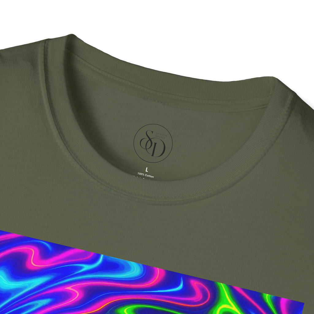 Psychedelic Swirl T-Shirt | Neon Trippy Vortex Tee