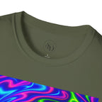 Psychedelic Swirl T-Shirt | Neon Trippy Vortex Tee