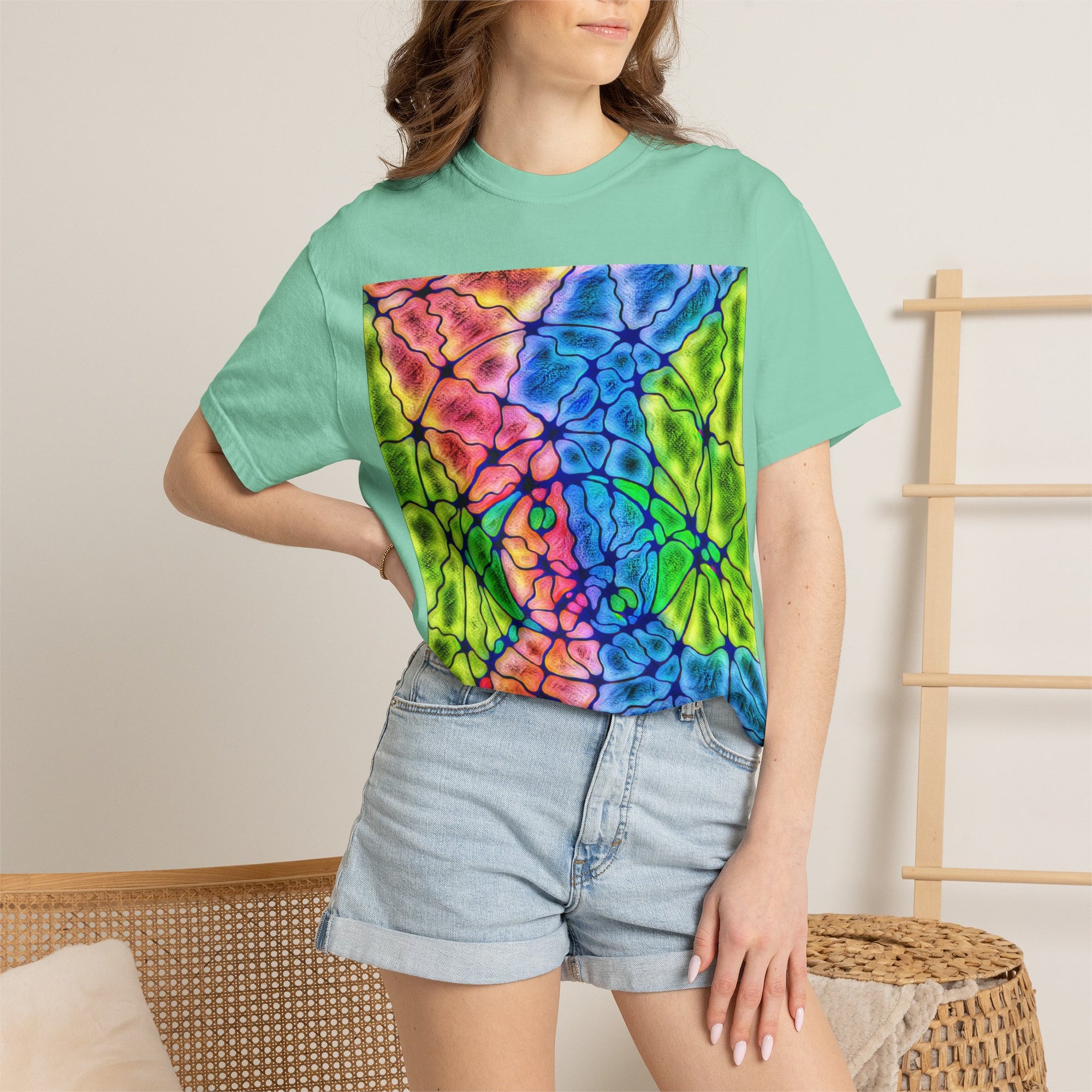 Colorful Tie Dye T-Shirt | Bright Abstract Pattern Tee