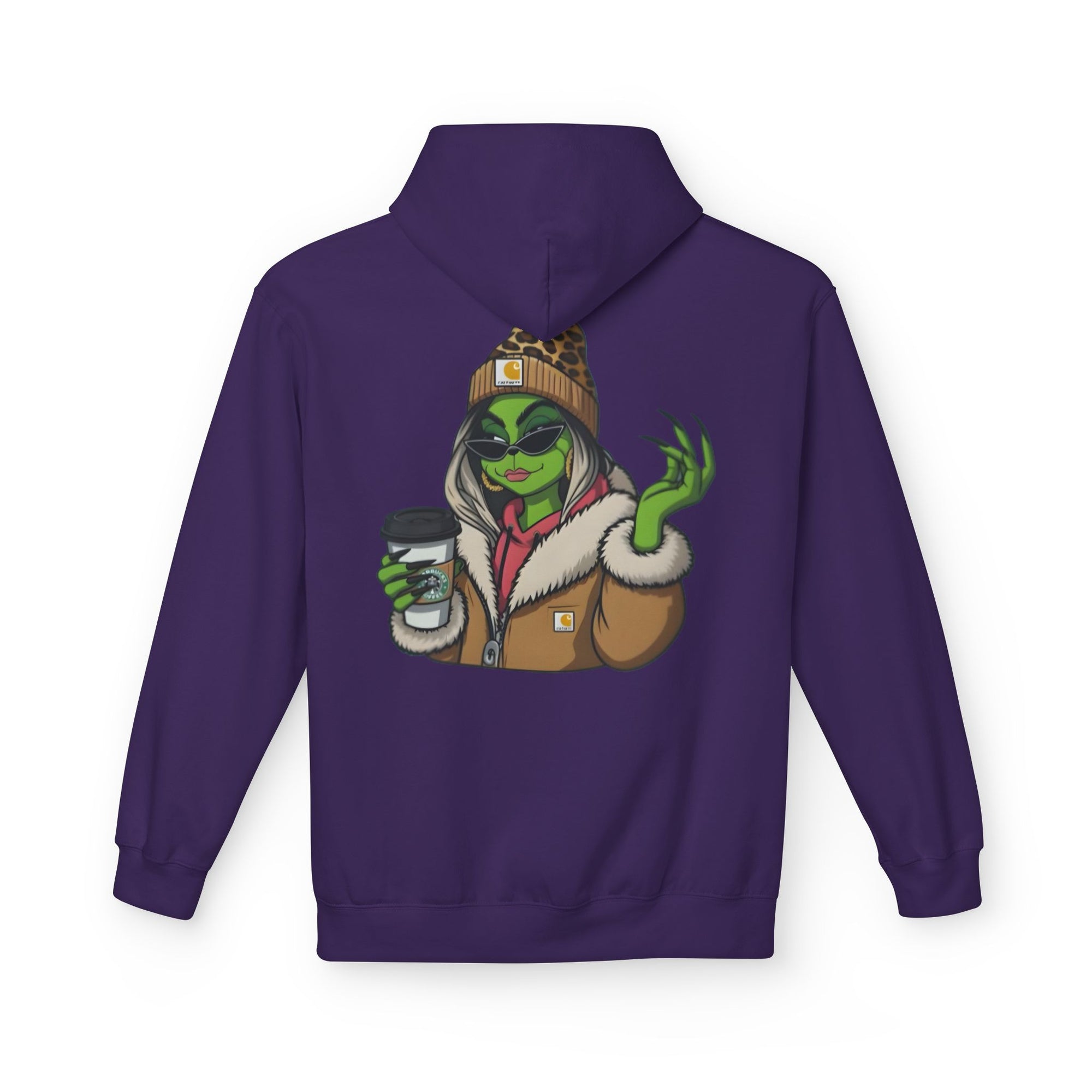 Grinch Girl Coffee Hoodie | Funny Christmas Sweatshirt