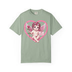 Cherub Graphic T-Shirt | Pink Cupid Heart Art Unisex Cotton Tee