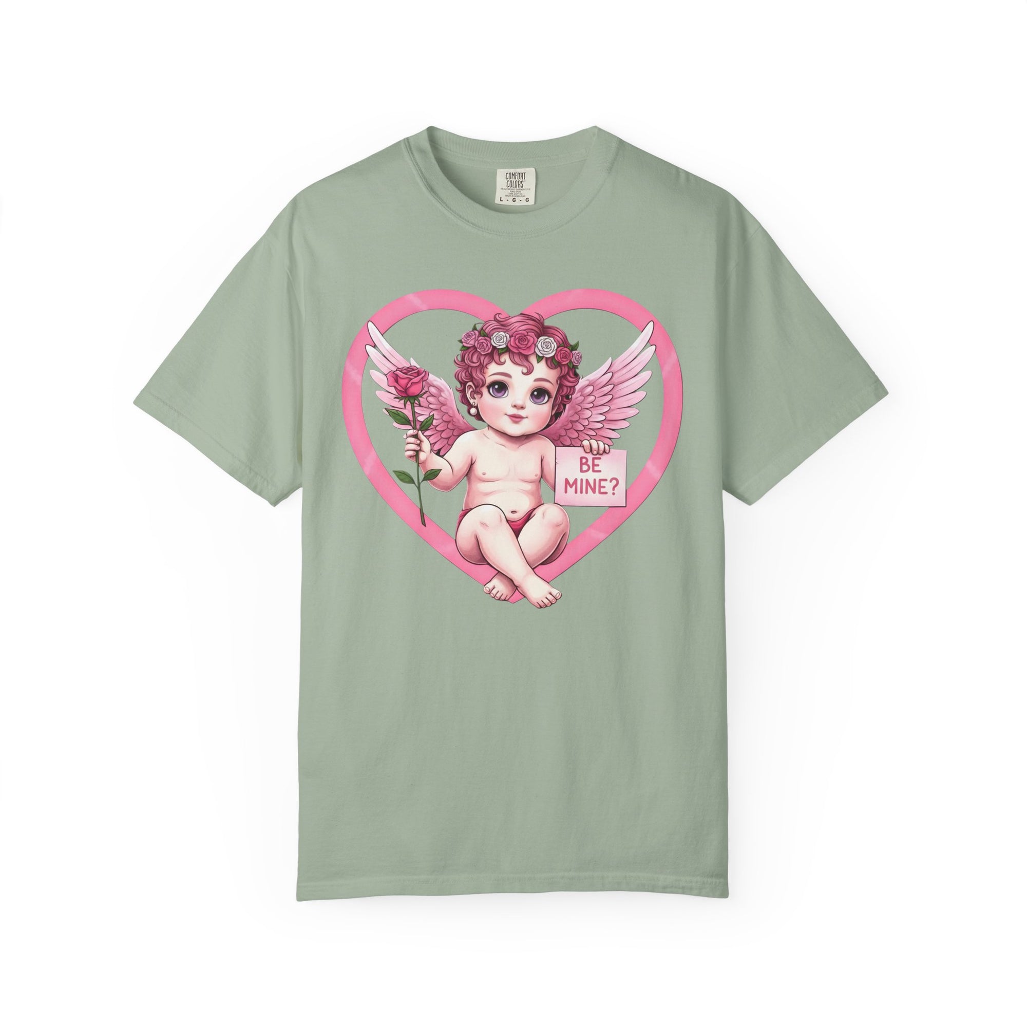 Cherub Graphic T-Shirt | Pink Cupid Heart Art Unisex Cotton Tee