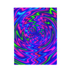 Energy Swirl Plush Blanket | Cozy Velveteen Throw | Mini Power Nap Edition