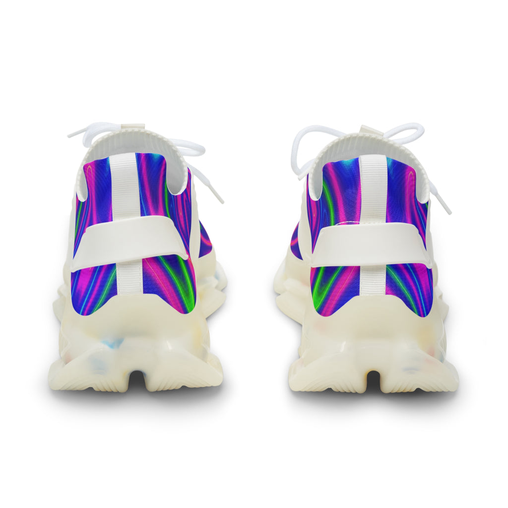 Vibrant Men's Mesh Sneakers, Colorful Athletic Footwear, Casual Running Shoes, Unique Gift for Sneakerheads, Festival Footwear, Summer Play