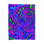 Energy Swirl Plush Blanket | Cozy Velveteen Throw | Mini Power Nap Edition