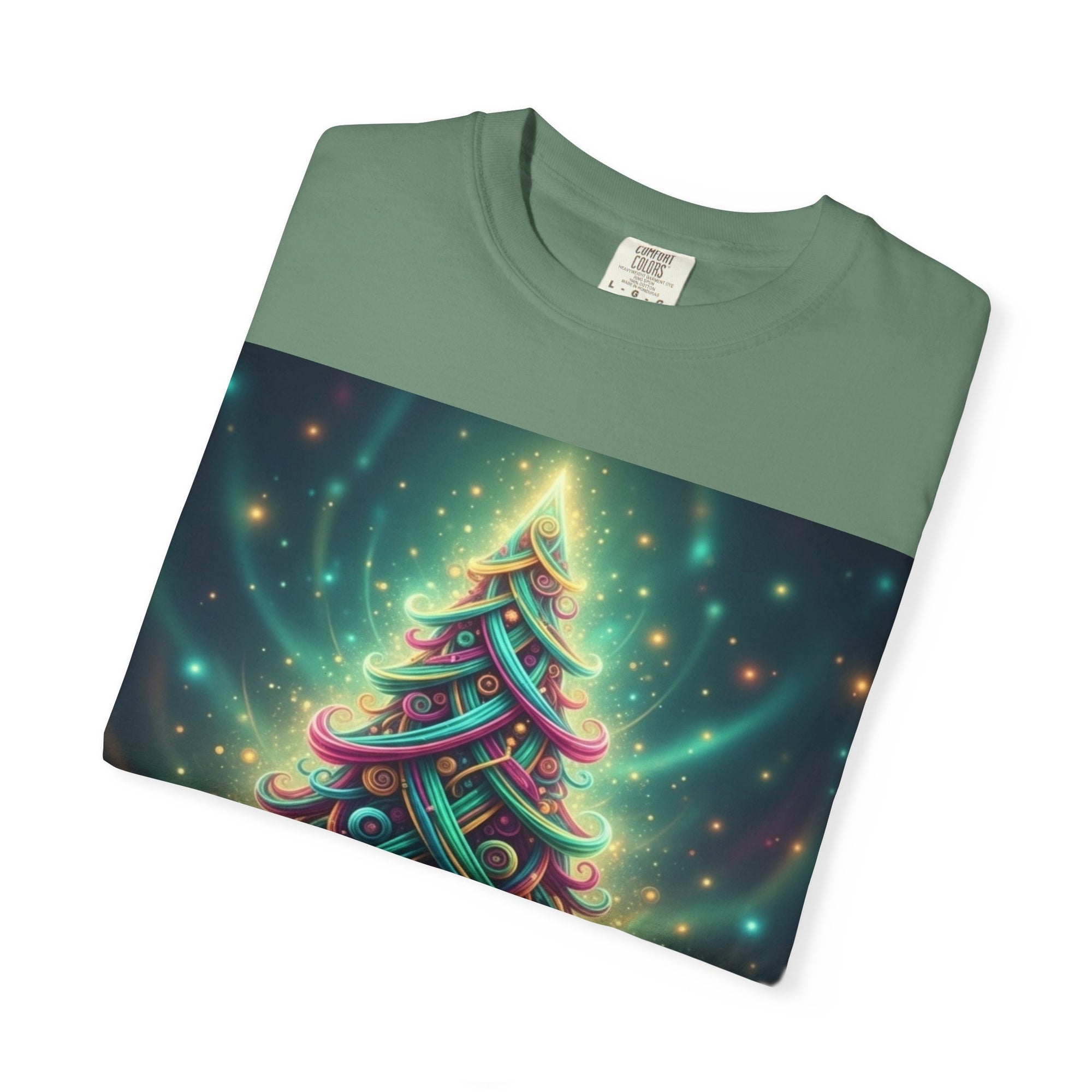 Colorful Christmas Tree T-Shirt | Neon Holiday Graphic Tee
