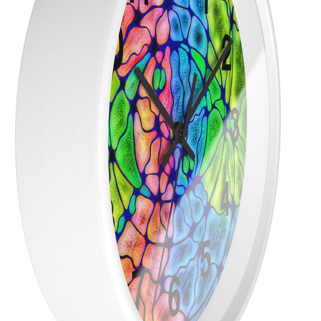 Abstract Wall Clock | Colorful Modern Clock | Artistic Home Decor