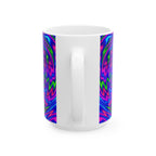 Psychedelic Spiral Mug | Trippy Swirl Coffee Cup | Retro Art Gift