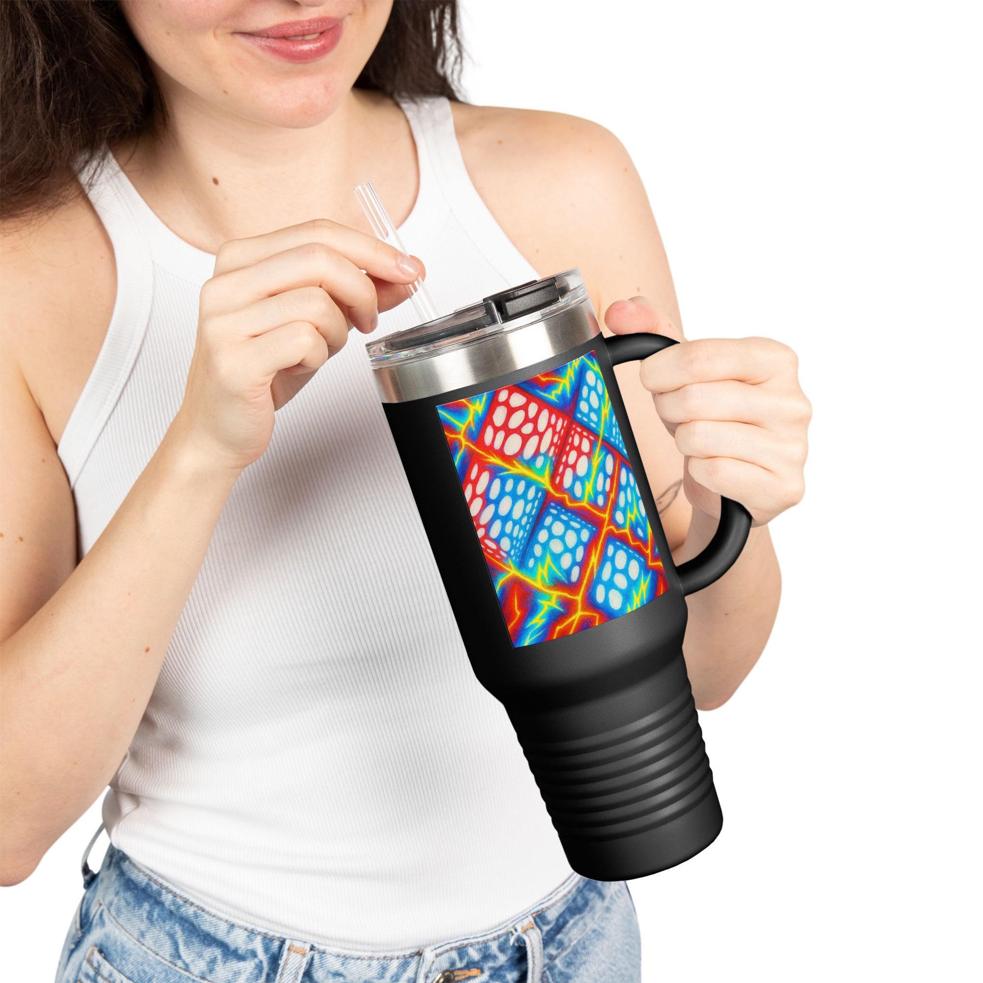 Colorful Travel Mug | Artistic Stainless Steel Tumbler