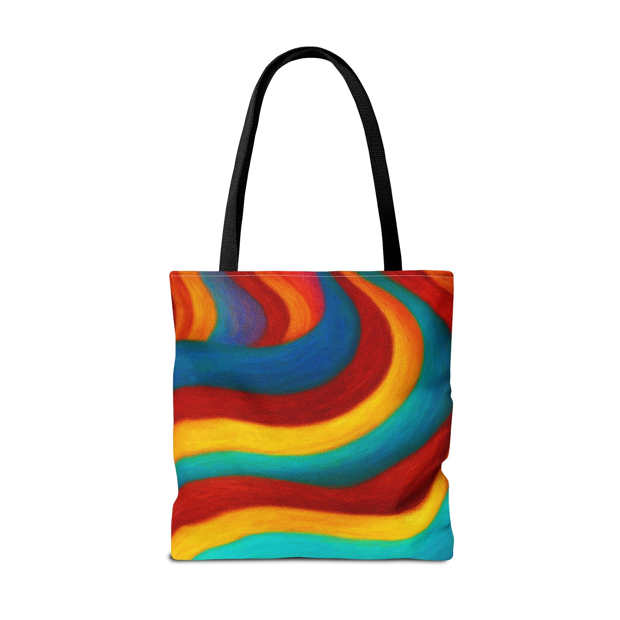 Colorful Swirl Tote Bag | Abstract Rainbow Shopping Bag | Reusable