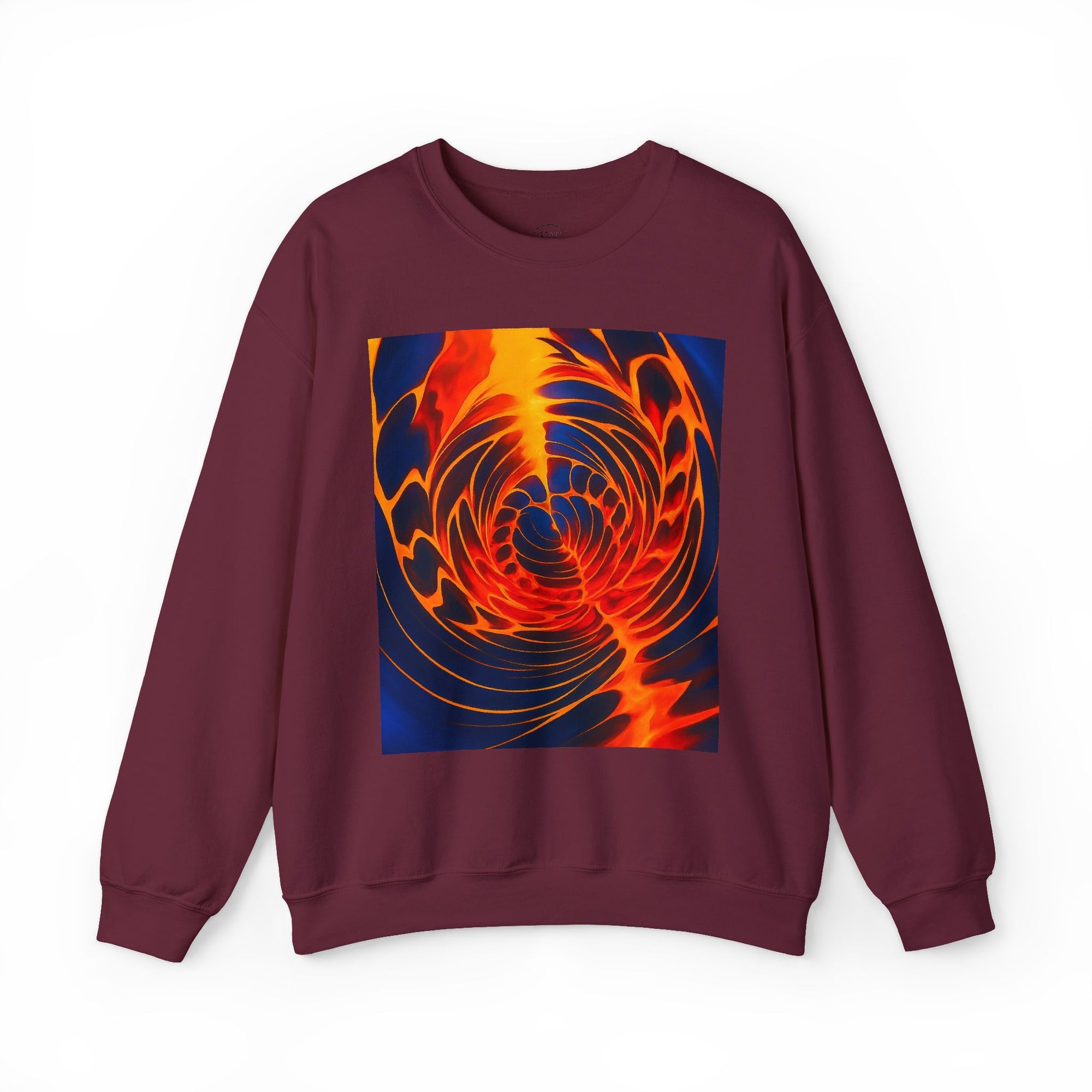 Colorful Swirl Art Sweatshirt | Unisex Graphic Crewneck