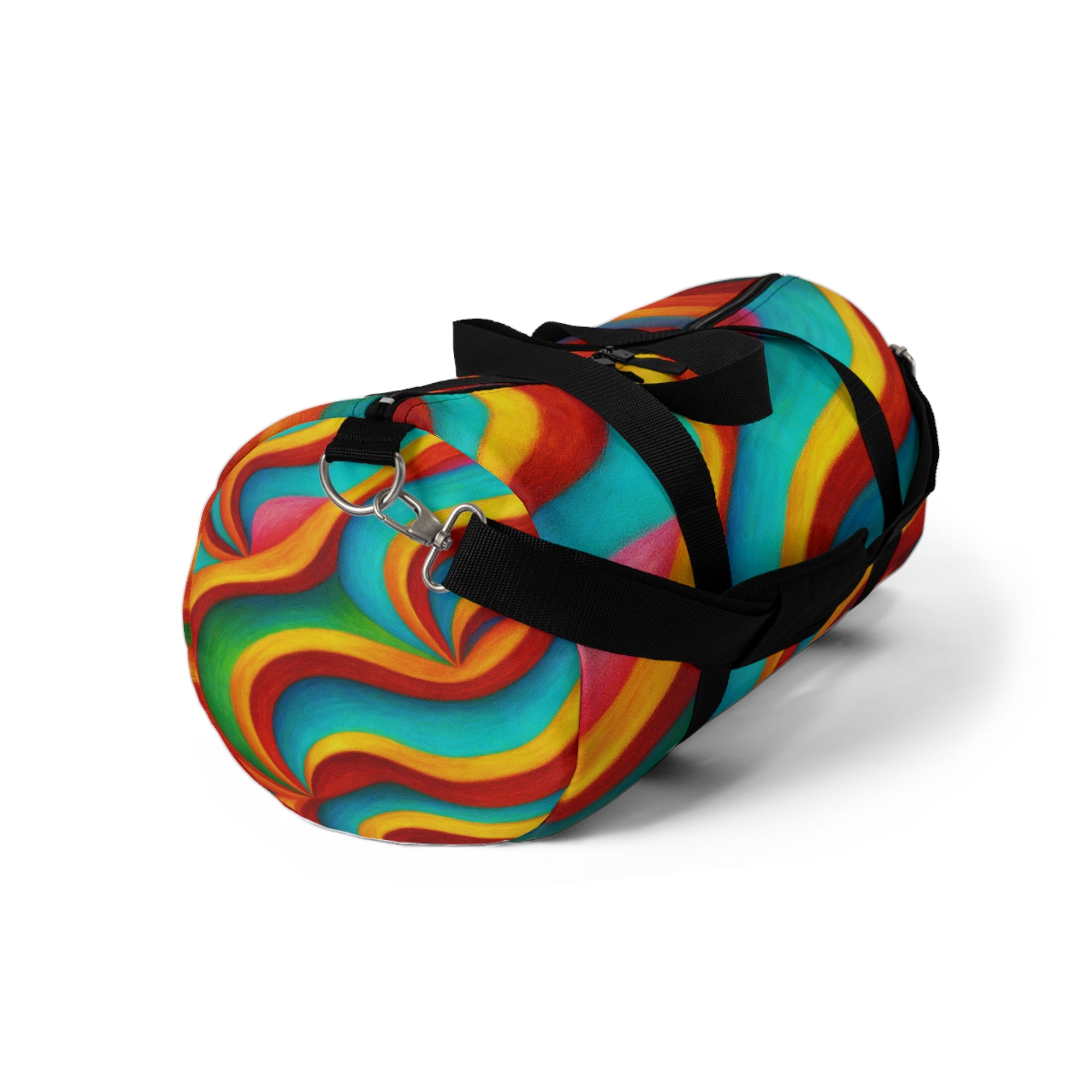 Vibrant Swirl Duffel Bag | Colorful Gym, Travel Bag | Stylish Weekend Tote & Unique Gift